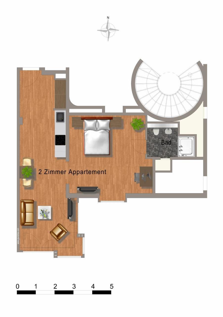 Guggach Apartotel Zürich Kamer foto